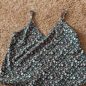 Floral Green Women's Top